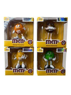 M&M’s Die-Cast Metal Character Figures Set of 4 Jada Toys 2025 NEW